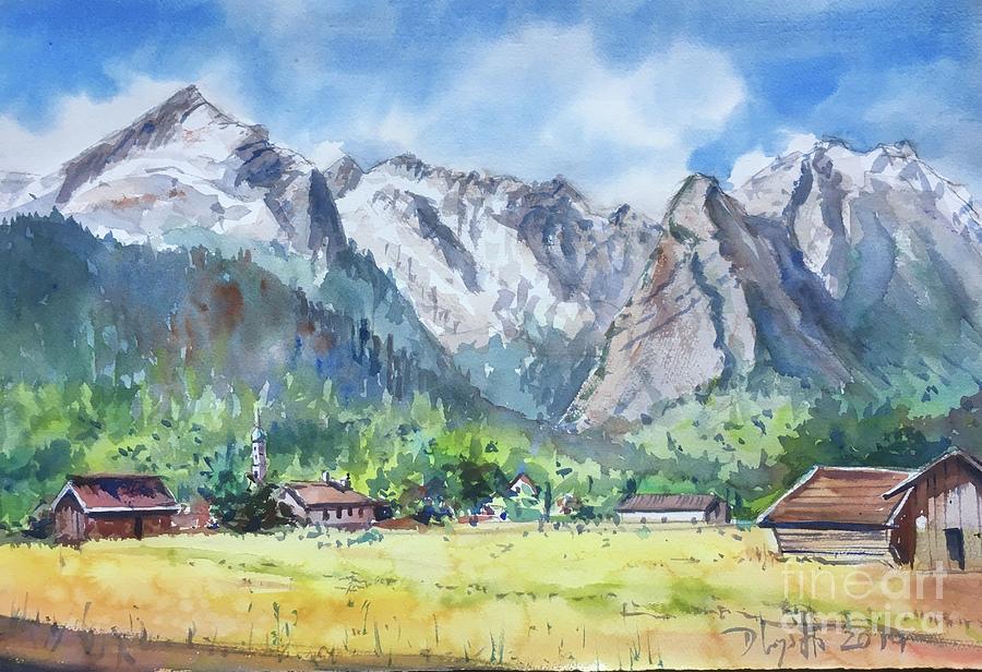 Garmisch-Partenkirchen Painting by Dieter Wystemp - Fine Art America