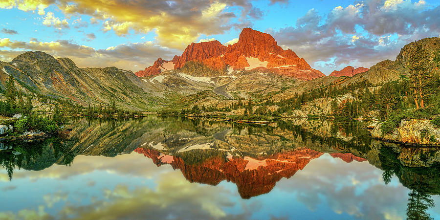 Nature Photograph - Garnet Lake Sierras Sunrise by Kenneth Everett
