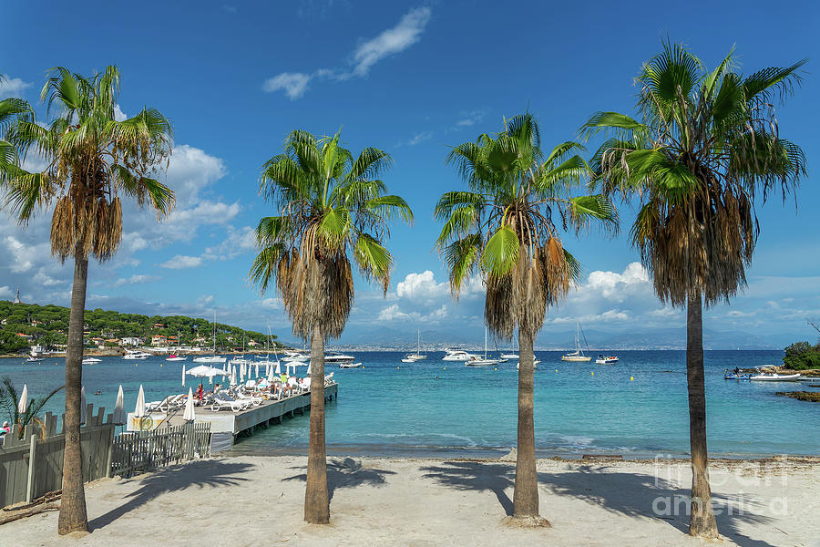 Garoupe Beach in Antibes on the Franch Riviera Photograph by Delphimages Photo Creations