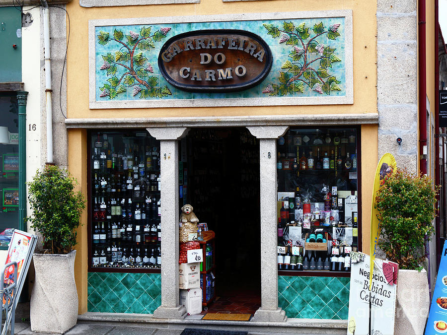 Garrafeira do Carmo wine and port shop Porto Portugal Photograph by James Brunker
