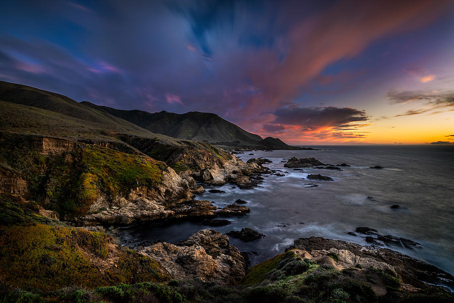 Garrapata Twilight Photograph by Tom Grubbe