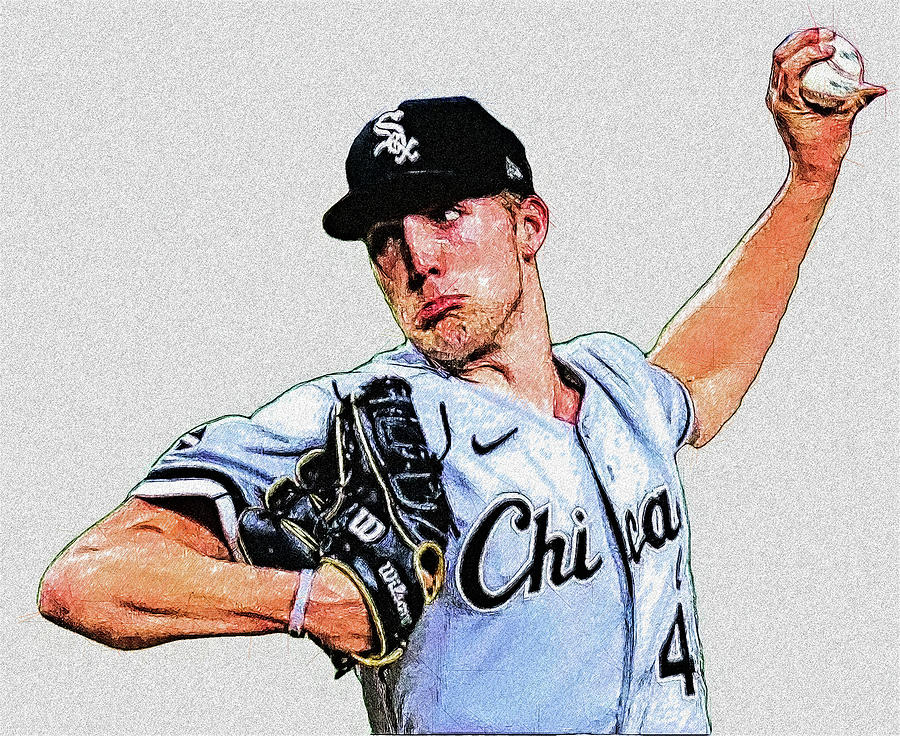 Garrett Crochet LH Relief P Chicago White Sox Digital Art by Bob