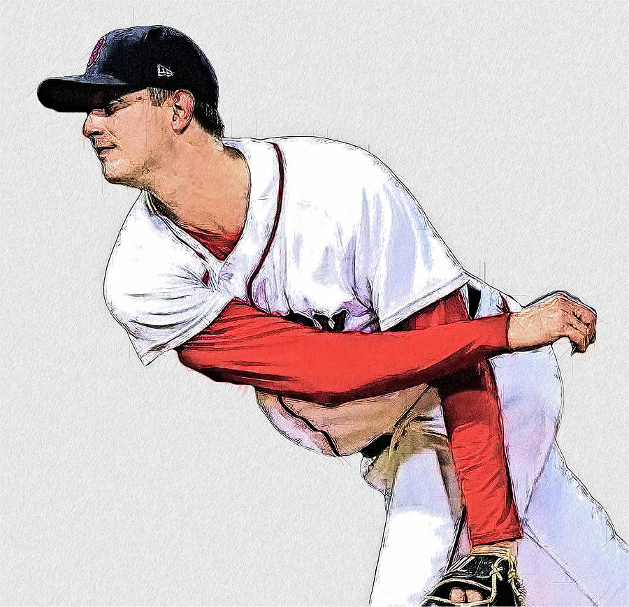 Garrett Whitlock - RH Relief - Boston Red Sox Digital Art by Bob