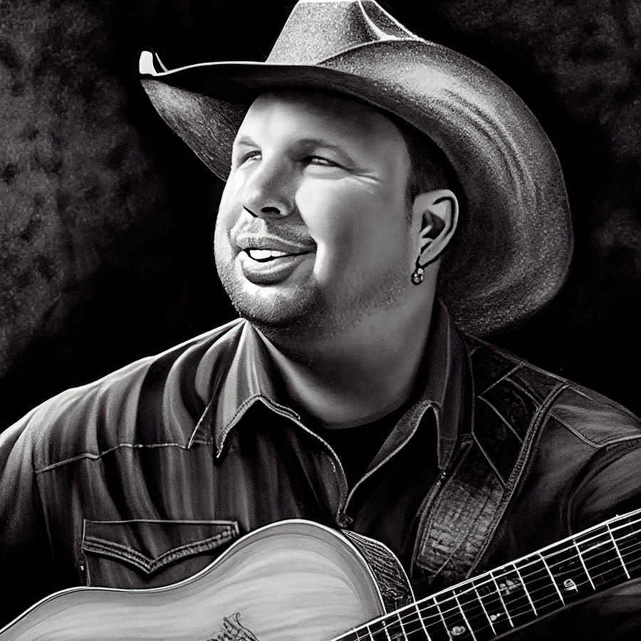 Garth Brooks Art Digital Art By Tim Hill - Fine Art America