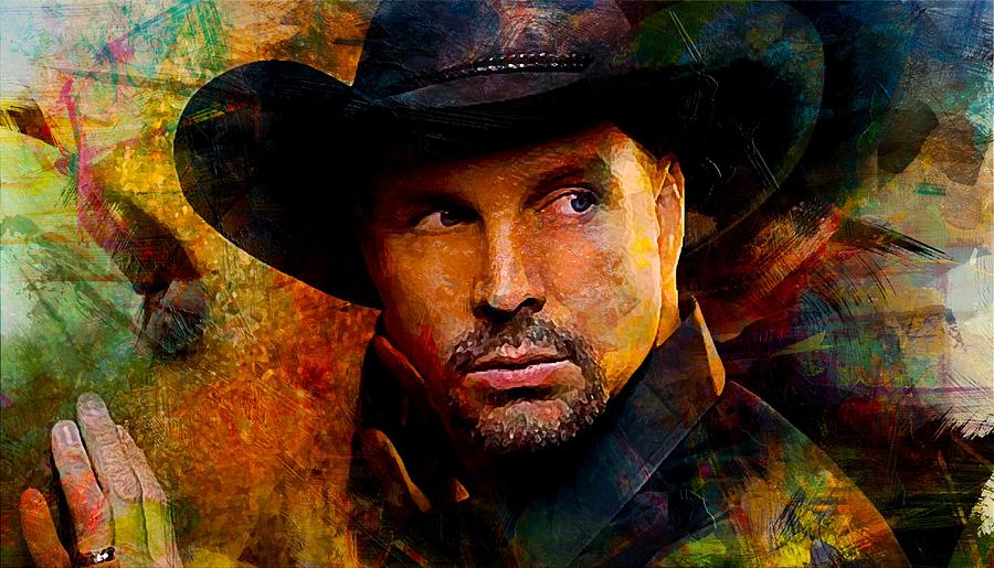 Garth Brooks Digital Art By Castore F Pere - Fine Art America