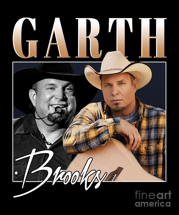 Garth Brooks Digital Art - Garth Brooks Retro Style Gifts for Fans by Notorious Artist
