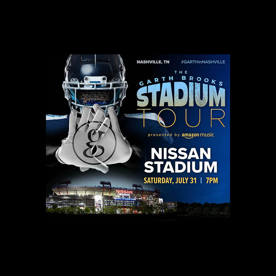 Garth Brooks The Stadium Tour 2021 At Nissan Stadium Ne33 Digital Art ...