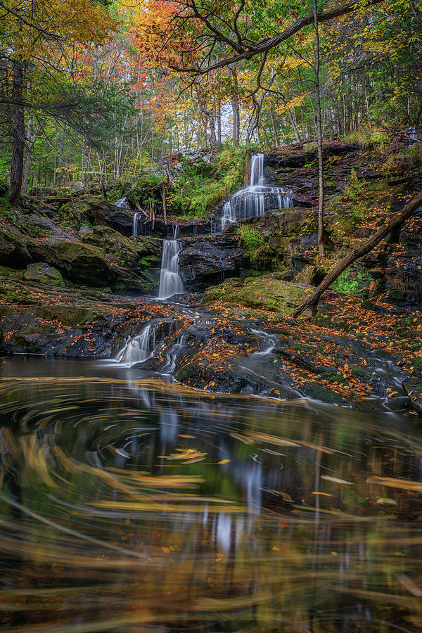 Garwin Falls in October Photograph by Kristen Wilkinson