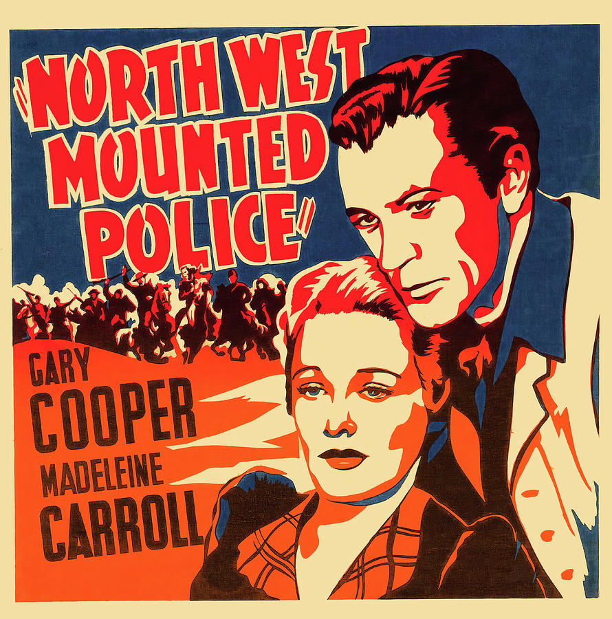 GARY COOPER and MADELEINE CARROLL in NORTH WEST MOUNTED POLICE -1940-, directed by CECIL B DEMILLE. Photograph by Album