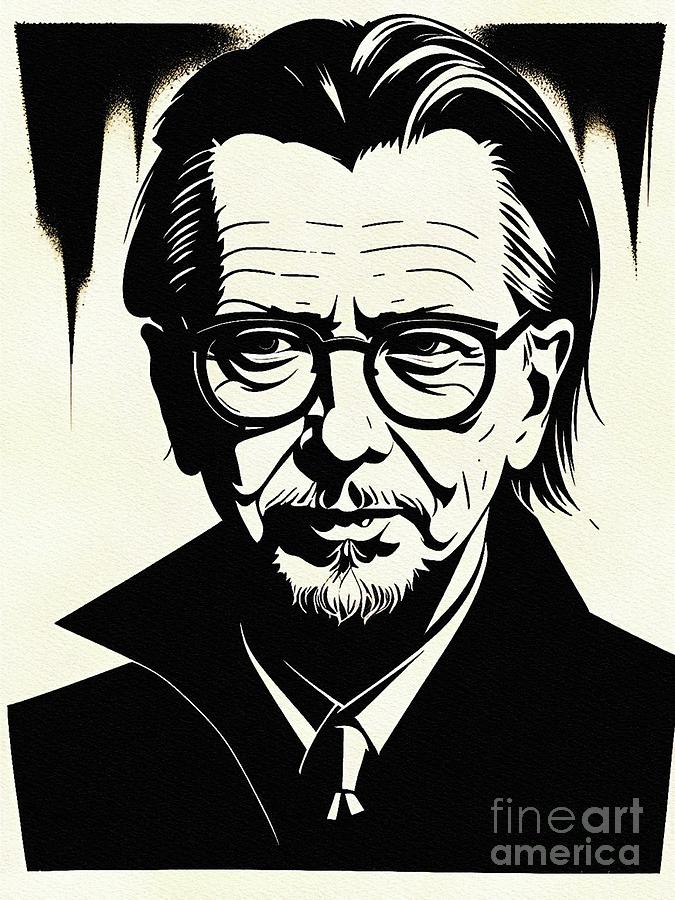 Gary Oldman, Actor Painting by Esoterica Art Agency