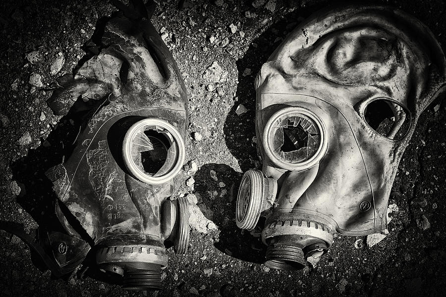 Gas masks. Photograph by MikhailPopov