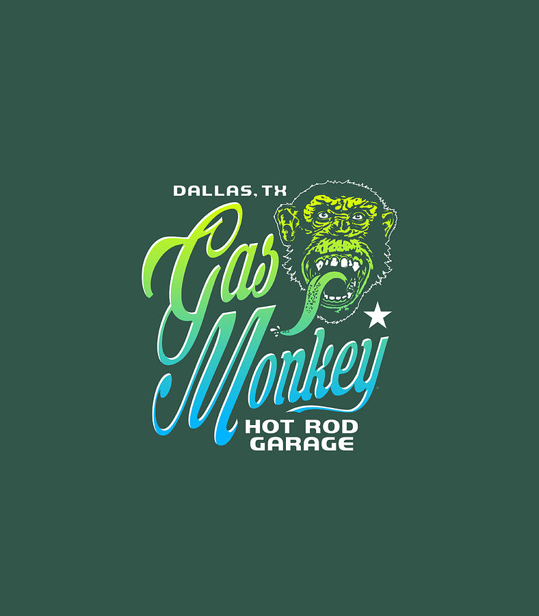 Gas Monkey Garage Neon Gradient Fade Poster Digital Art by Leighu Faith ...