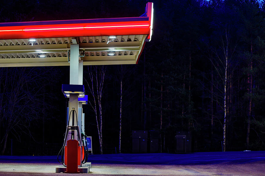 Gas station Photograph by Alexander Farnsworth