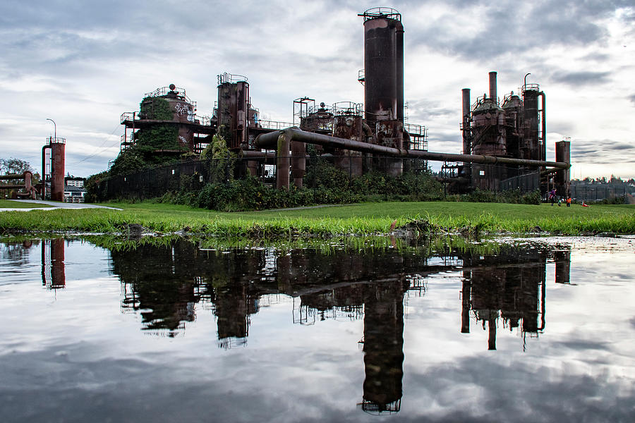 Gas Works Park Reflection Photograph by Matt McDonald