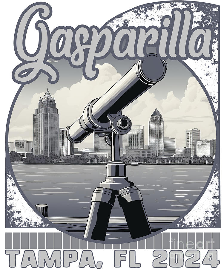 Gasparilla 2024 Spyglass Skyline Tampa FL Digital Art By Sifou Store   Gasparilla 2024 Spyglass Skyline Tampa Fl Sifou Store 