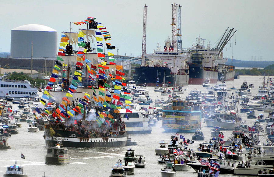 Gasparilla pirate invasion 2023 work 1 Photograph by David Lee Thompson ...