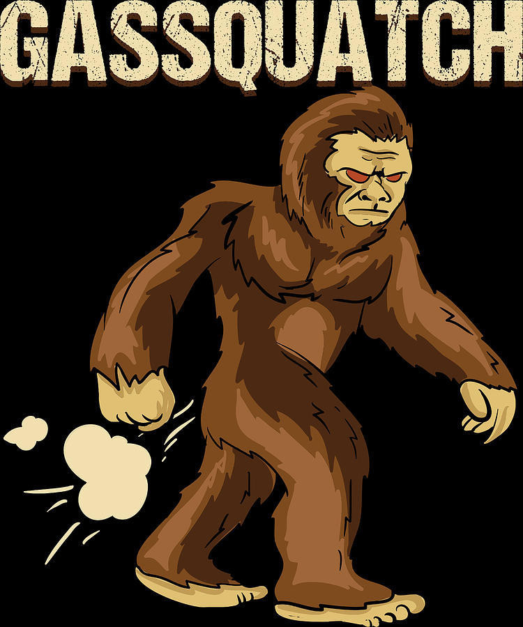 Gassquatch Design For Wifes Of Hairy Men Design Digital Art By Gordon 