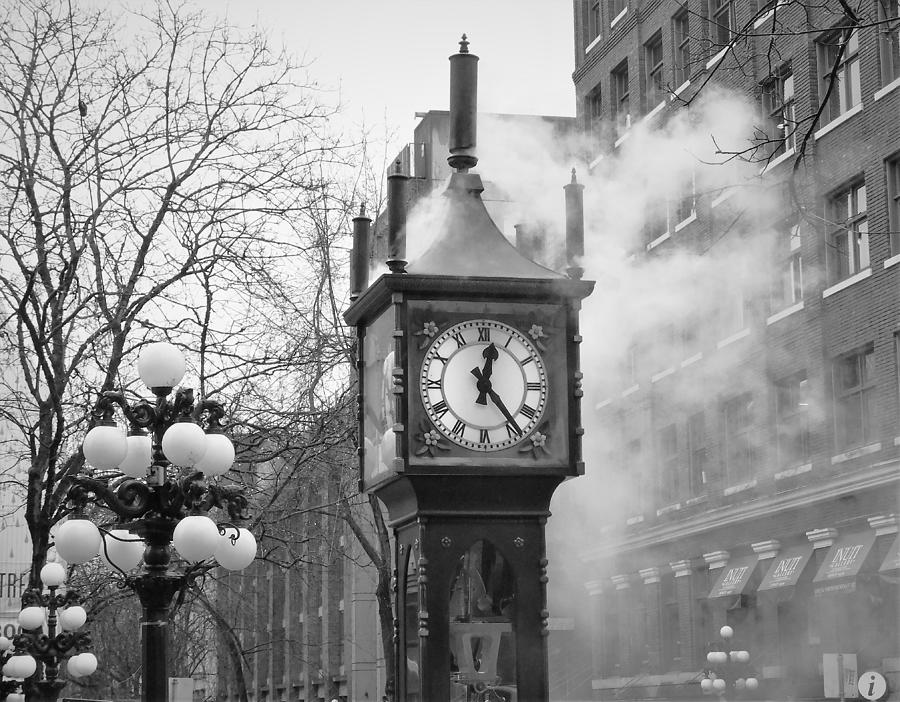 - Gastown Steam Clock in Vancouver Canada Photograph by THERESA Nye