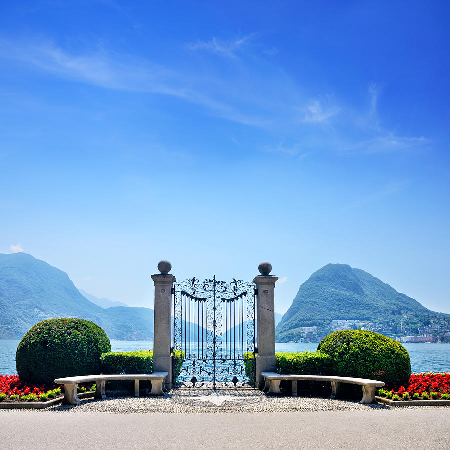Gate in Lugano Photograph by Alxpin