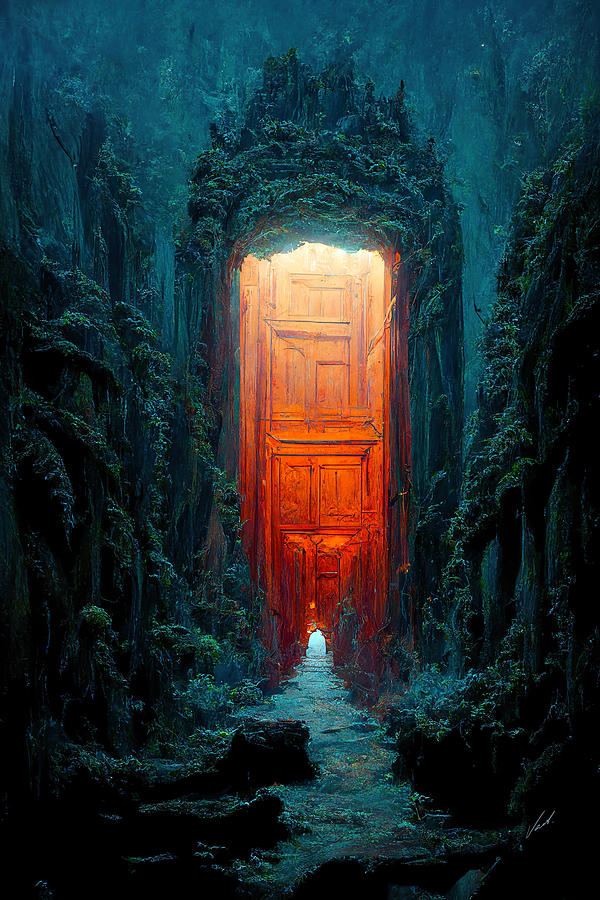 The Gate to another DIMENSION  - oryginal artwork by Vart. Painting by Vart