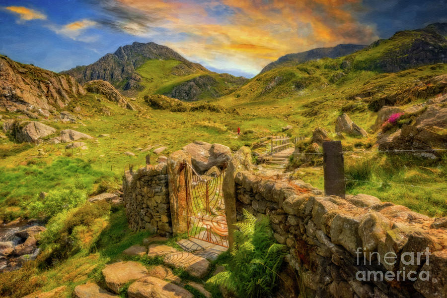 Gate to Snowdonia Wales Art Photograph by Adrian Evans