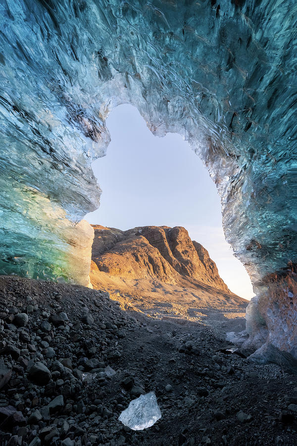 Gate to the Ice Cave Photograph by Erika Valkovicova