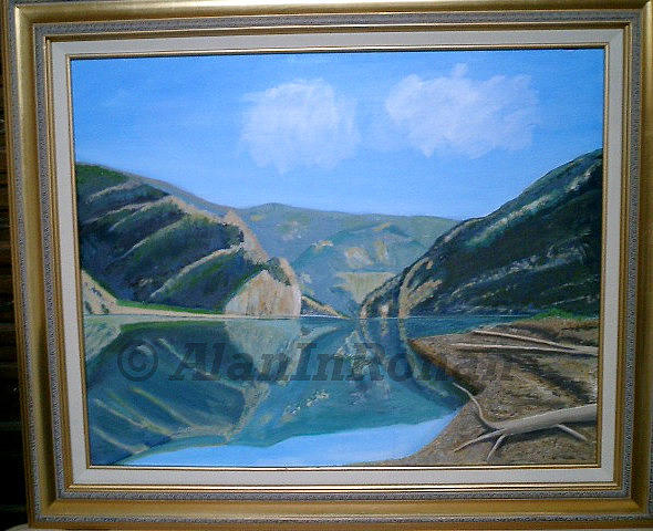 Gates of the Mountains Painting by Alan Findly Gates of the Mountains Painting by Alan Findly