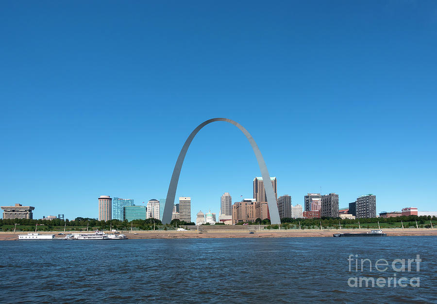 Gateway Arch and downtown St Louis Missouri Photograph by Louise Heusinkveld