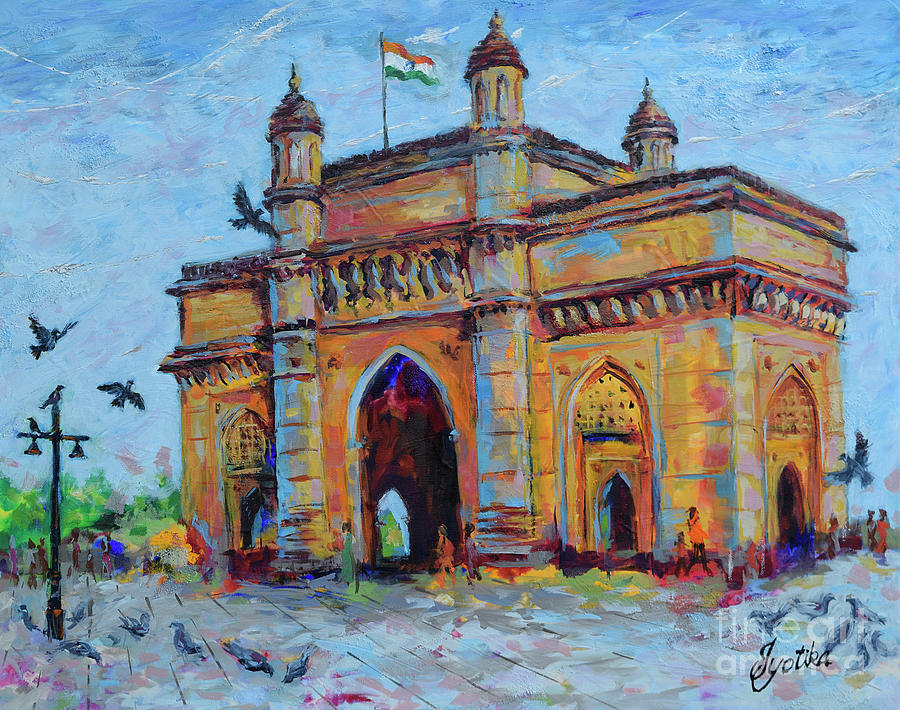 Gateway of India Painting by Jyotika Shroff