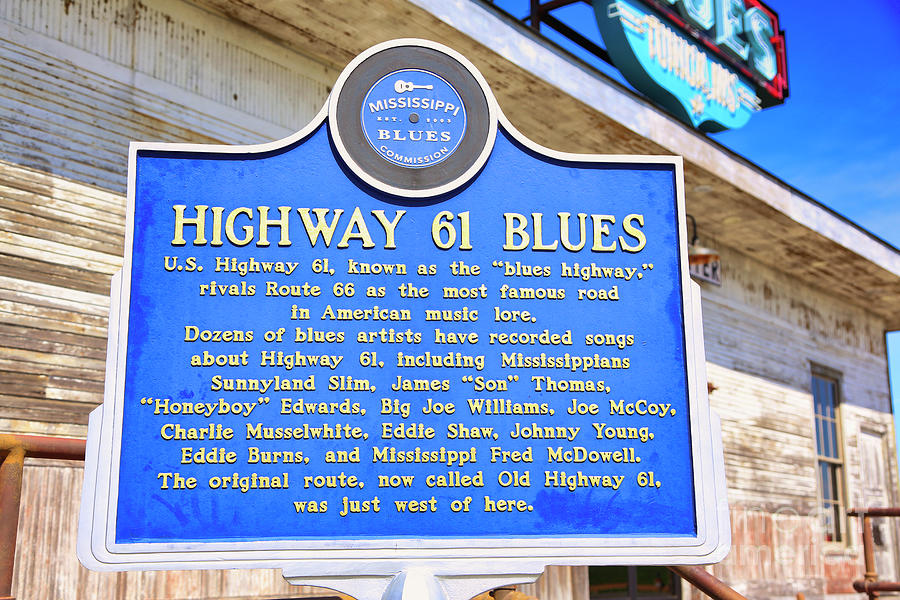 Gateway to the Blues Trail Hwy 61 Photograph by Chuck Kuhn