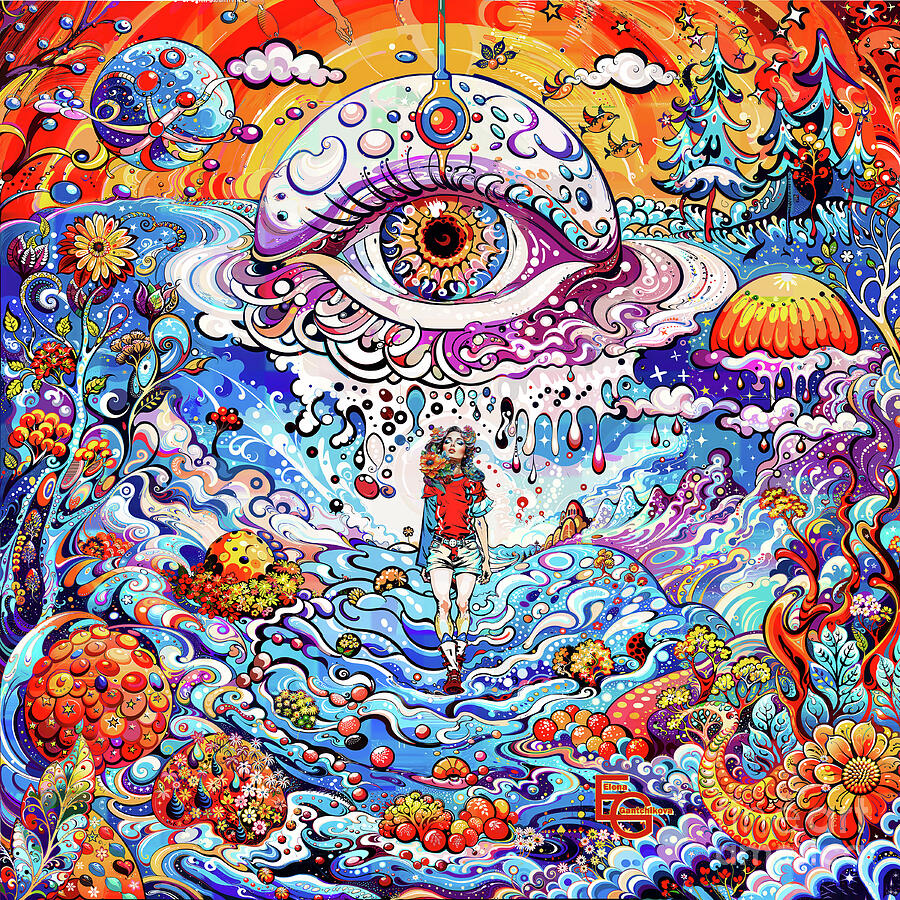 Gateway to the Universe. A Glimpse into Infinity. Merging with the Cosmos. Wanderer of Worl Mixed Media by Elena Gantchikova Gateway to the Universe. A Glimpse into Infinity. Merging with the Cosmos. Wanderer of Worl Mixed Media by Elena Gantchikova