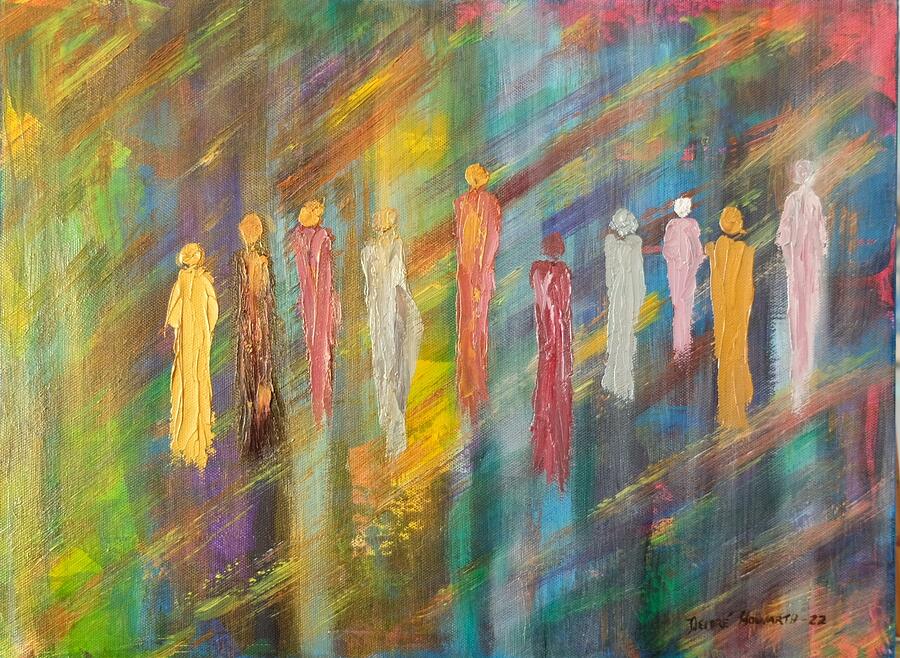 Gathering of Angels Painting by Deidre Howarth - Fine Art America