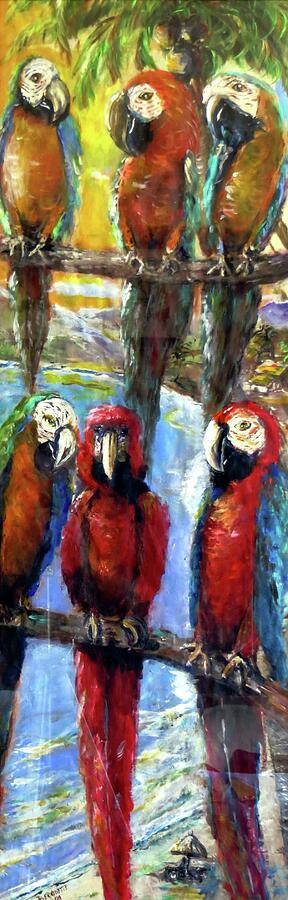 Gathering of Gals Painting by Bernadette Krupa