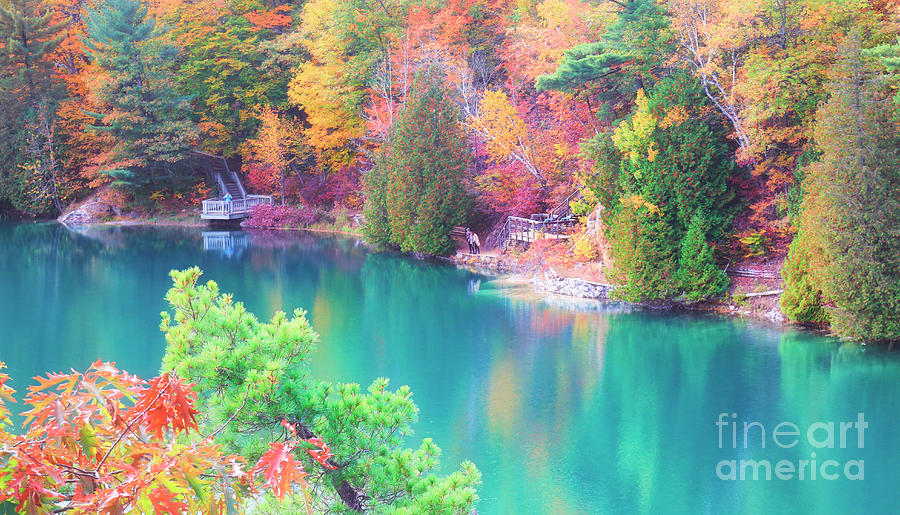 Gatineau Autumn Landscape Photograph by Charline Xia