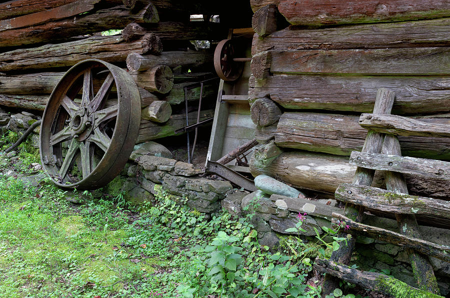Gatlinburg Mill Log Cabin Photograph by Norma Brandsberg