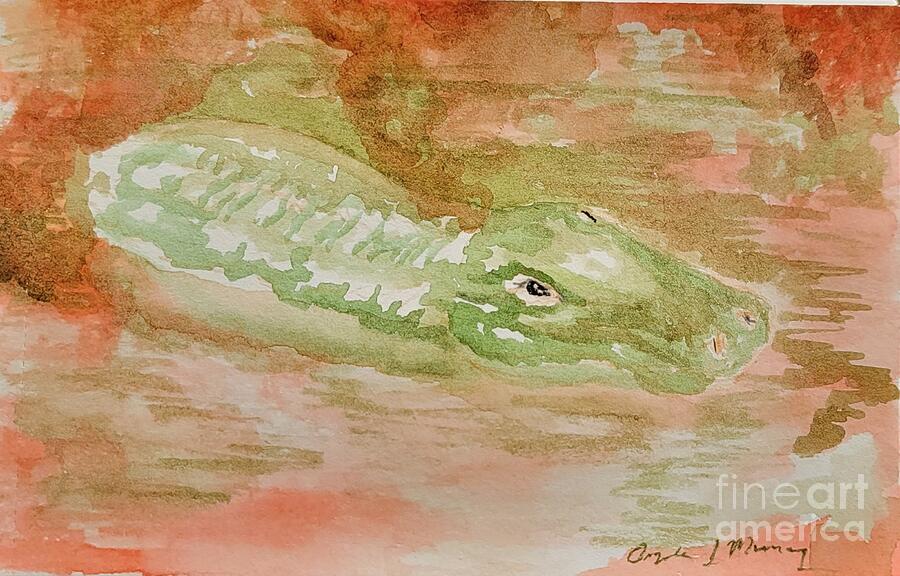 Gator Painting by Angela J Murray Gator Painting by Angela J Murray