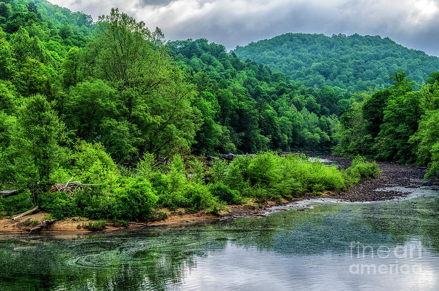 Gauley River with Pollen Photograph by Thomas R Fletcher