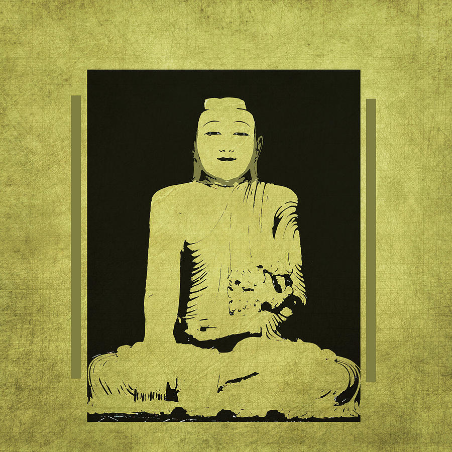 Gautama Buddha Mixed Media by Kandy Hurley