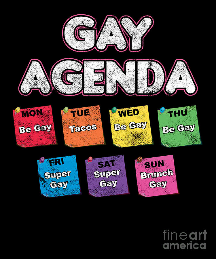 Gay Agenda Gender Equality Lgbt T Digital Art By Thomas Larch Pixels