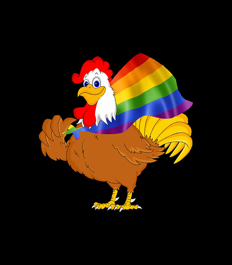 Gay Pride Flag Chicken Digital Art By Gay Pride Flag Chicken 8125