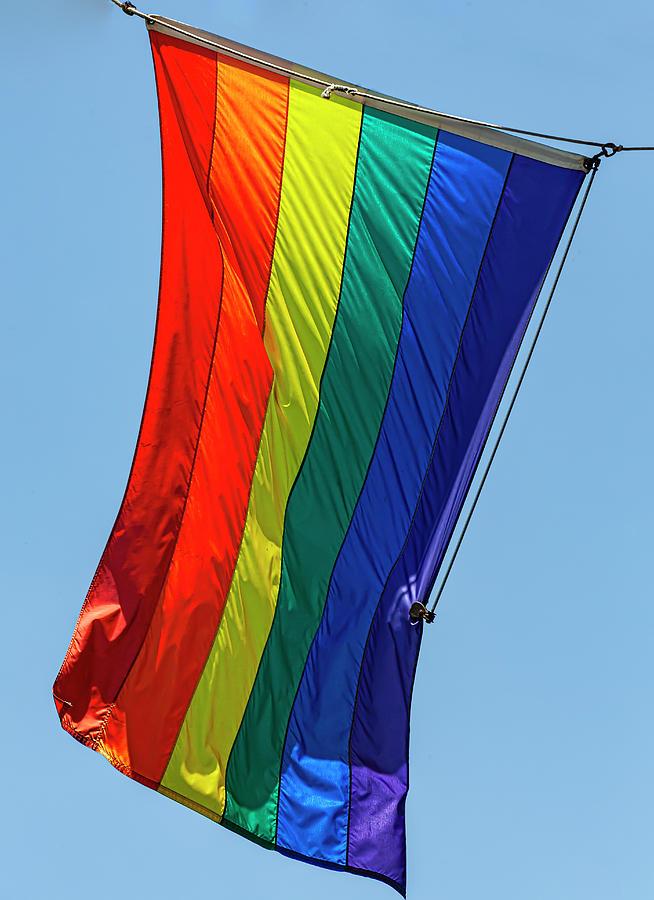 Gay Pride Flag Photograph by Robert Ullmann