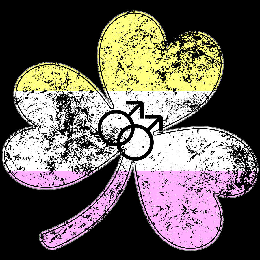 Gay Twink Shamrock Pride Flag Digital Art by Patrick Hiller - Pixels