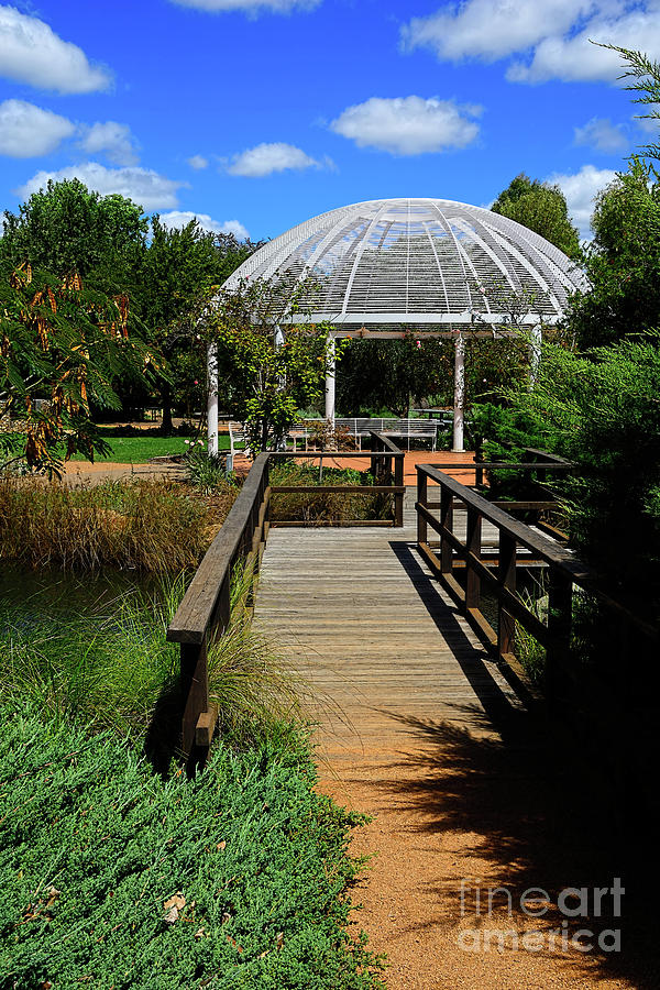 Gazebo at Dubbo Botanical Gardens by Kaye Menner Photograph by Kaye Menner