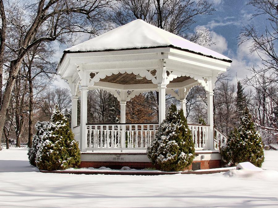 Gazebo At Olmsted Falls - 2 Photograph by Mark Madere
