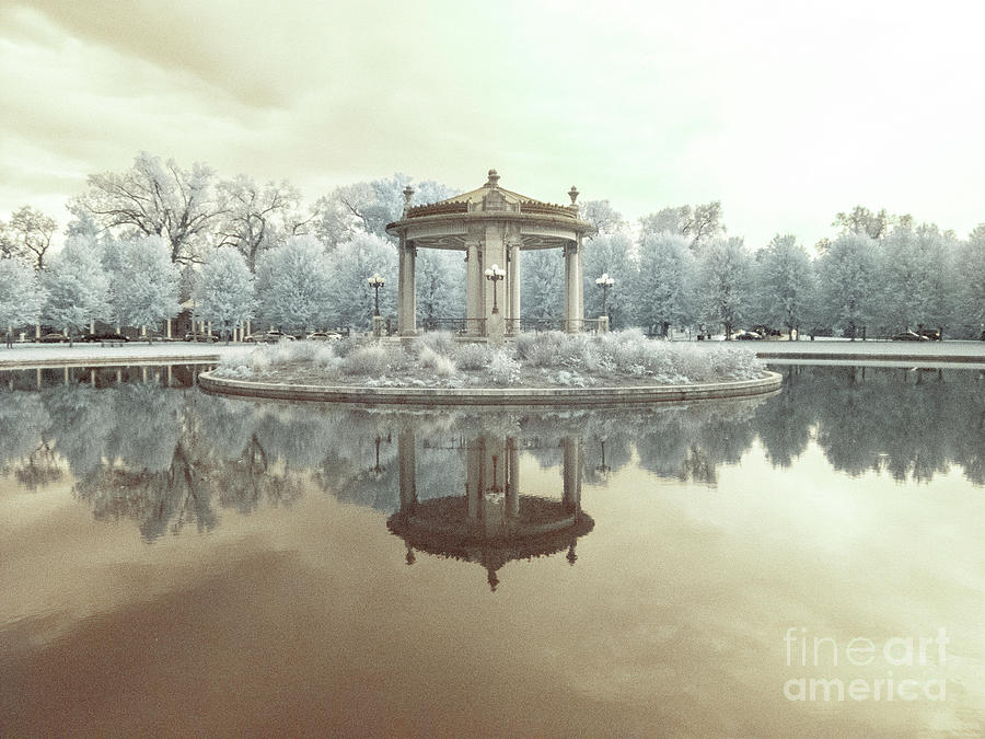Gazebo in Infrared Photograph by Crystal Nederman