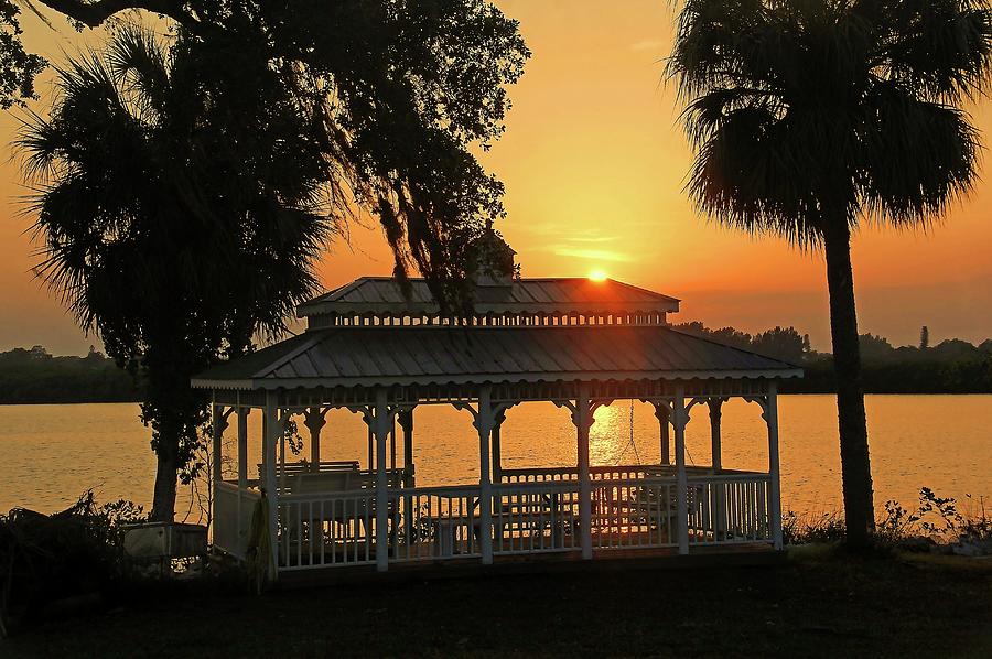 Gazebo Sunset Photograph by HH Photography of Florida