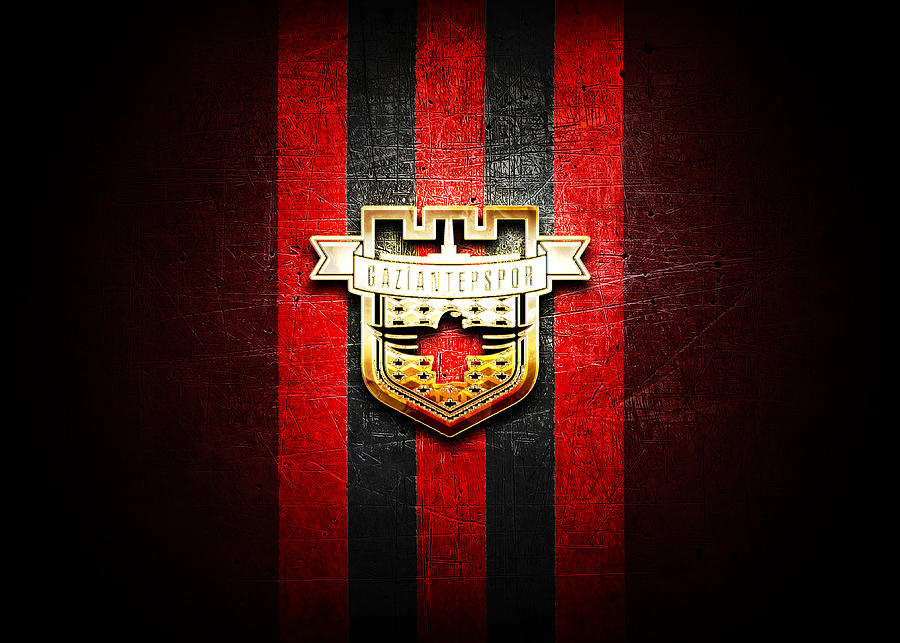 Gaziantep FC golden logo Turkish Super L Digital Art by Yoyo Di