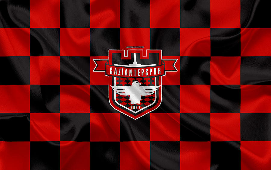 Gaziantepspor Gazisehir Gaziantep FK 4k logo creative art red black