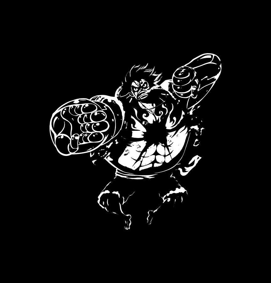 Gear 4 - Monkey D. Luffy Digital Art by Ronwaldo Rey Puzon - Pixels