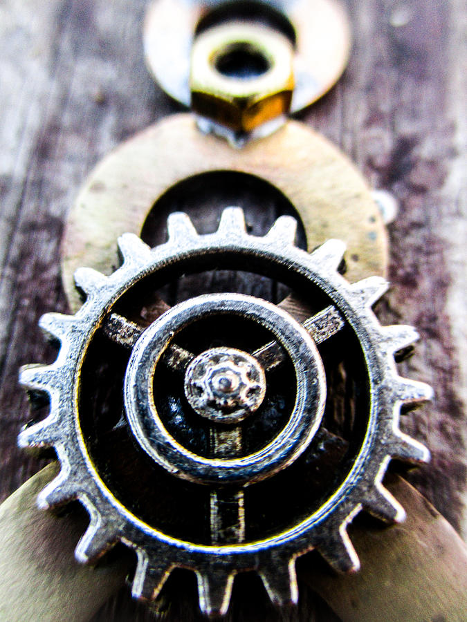 Gear, Nut and Washers Photograph by W Craig Photography